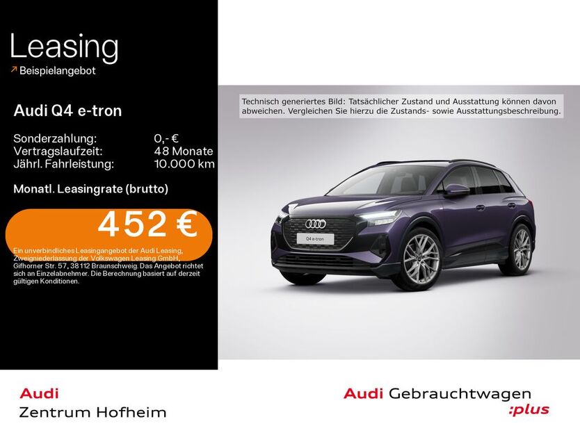 Audi Q4 e-tron 4.786 km 48.990 € Hofheim 65719