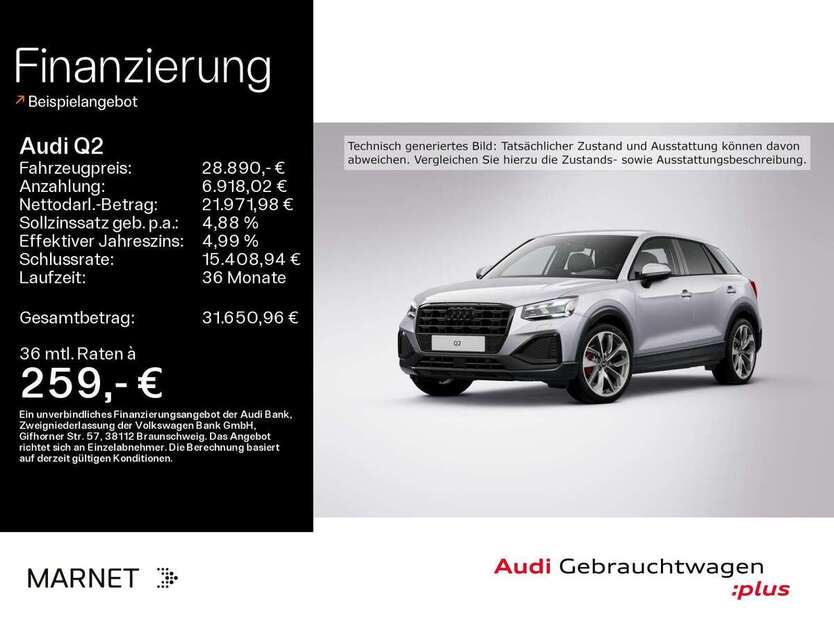 Audi Q2 7.763 km 28.890 € Bad Nauheim 61231