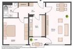 Etagenwohnung Darmstadt Kranichstein - 2 Zimmer, 60 m&sup2;, 705&euro; | Angebot:26852295