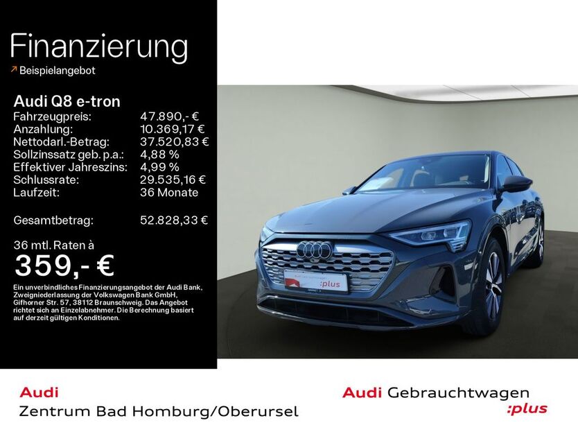 Audi Q8 e-tron 18.561 km 44.890 € Oberursel 61440