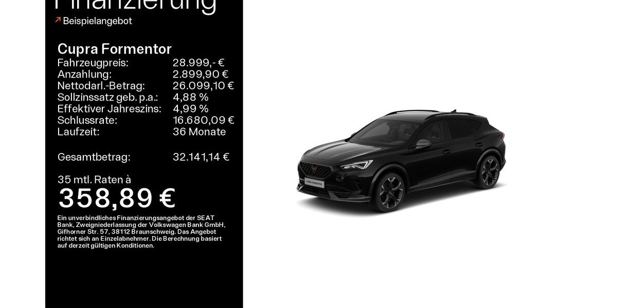 Cupra Formentor 22.600 km 28.999 &euro; Mühlheim 63165