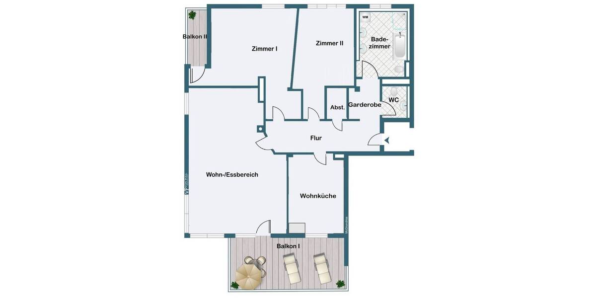 Etagenwohnung Frankfurt am Main Nordend-Ost - 3 Zimmer, 127 m&sup2;, 950.000&euro; | Angebot:26139135