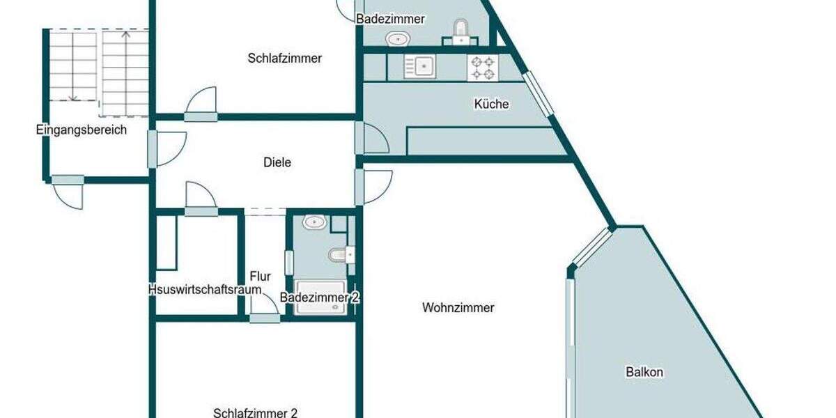 Interessante Wohnung in Bestlage 3 zimmer