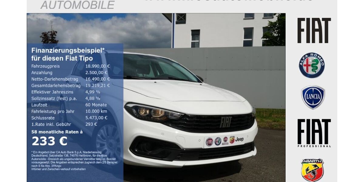 Fiat Tipo 17.200 km 17.990 &euro; Dreieich 63303