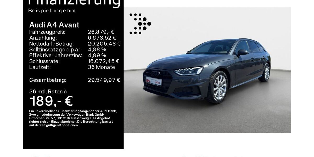 Audi A4 86.500 km 26.879 &euro; Hanau 63452