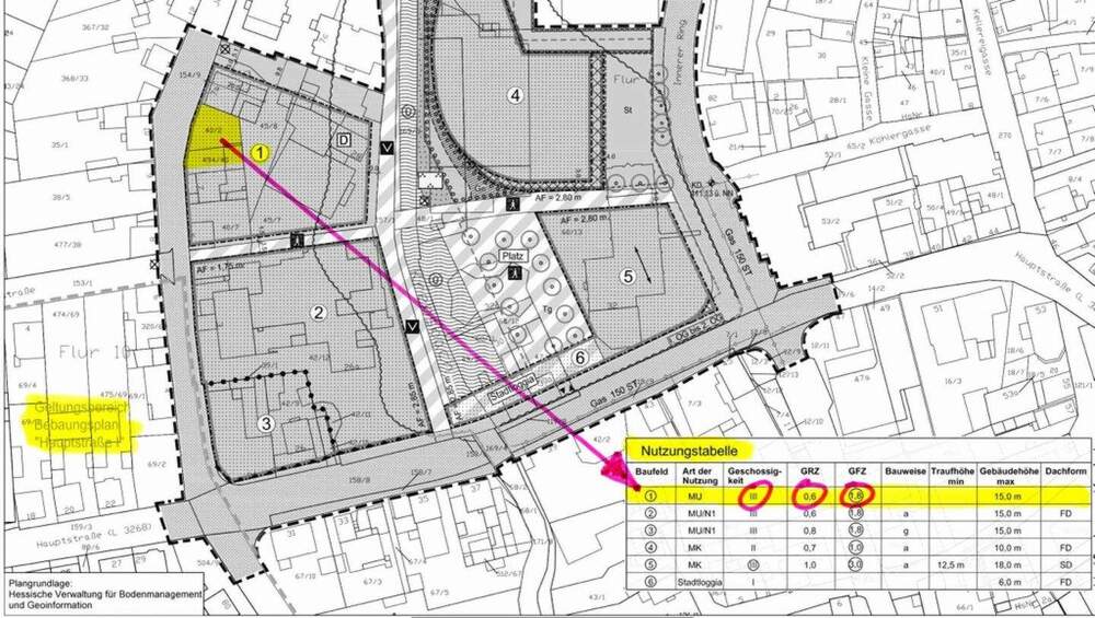 Flexibler Bauplatz 210 m² (erweiterbar bis 300 m²) geeignet für zwei Häuser o. Ein-Zweifamilienhaus zimmer