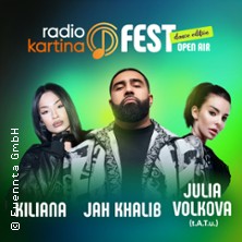 Radio Kartina Fest 2026 – Jah Khalib, Kiliana, Julia Volkova (ex t.A.T.u.) 22.08.2026 myticket Jahrhunderthalle Frankfurt Sommerwiese