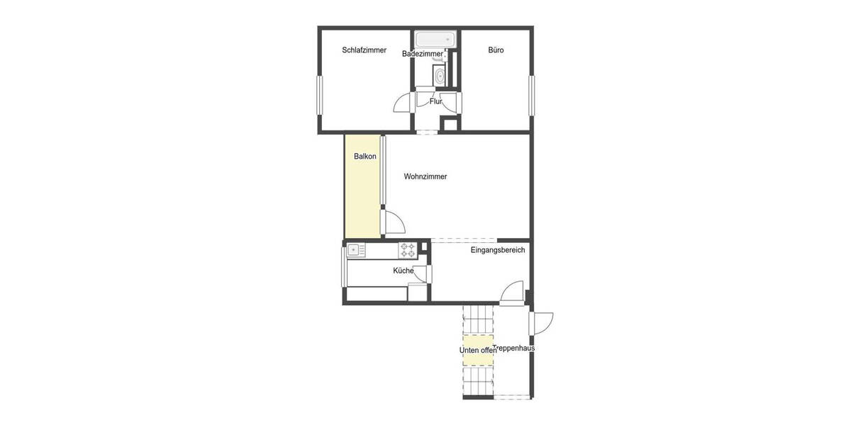 Etagenwohnung Karben Okarben - 3 Zimmer, 71 m&sup2;, 269.000&euro; | Angebot:26159609