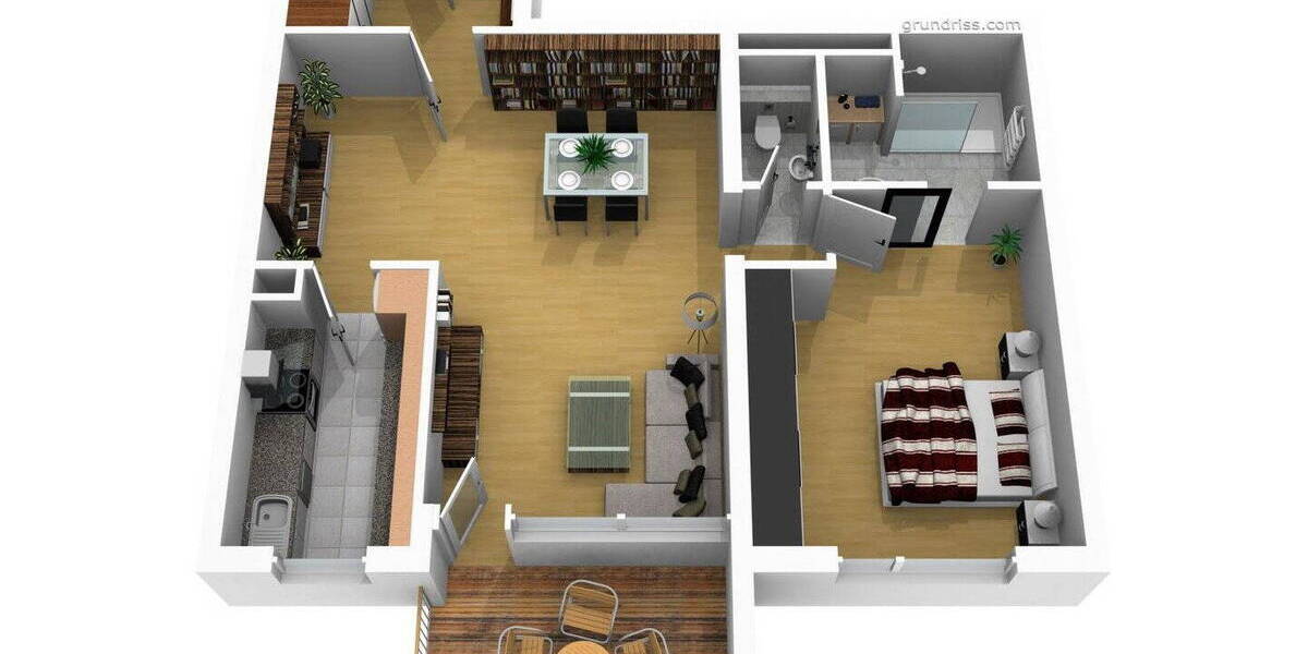 Etagenwohnung Bruchköbel - 2 Zimmer, 69 m&sup2;, 233.500&euro; | Angebot:26167709