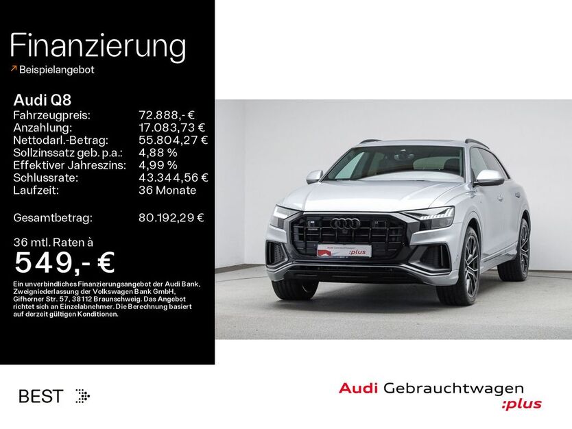 Audi Q8 41.300 km 72.888 € Mühlheim 63165