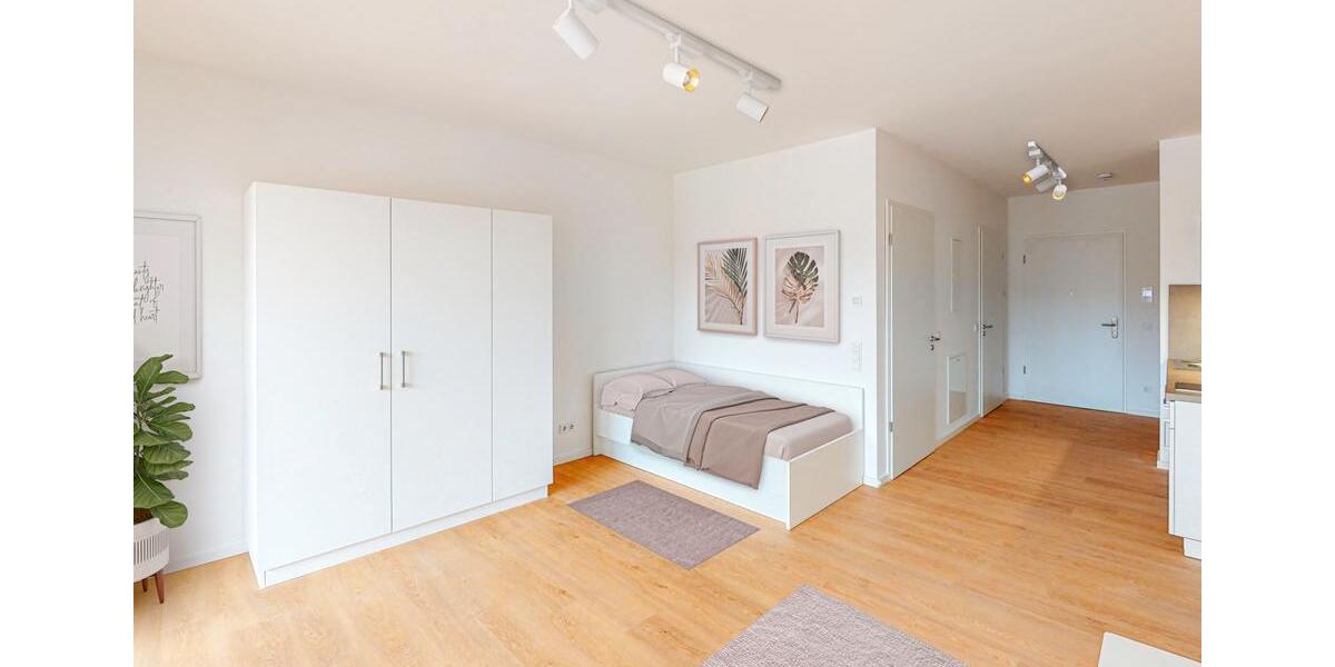 Möbliertes 1-Zimmer-Apartment mit Einbauküche und Balkon 1 zimmer