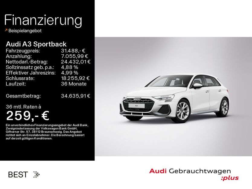 Audi A3 26.500 km 31.488 € Mühlheim 63165