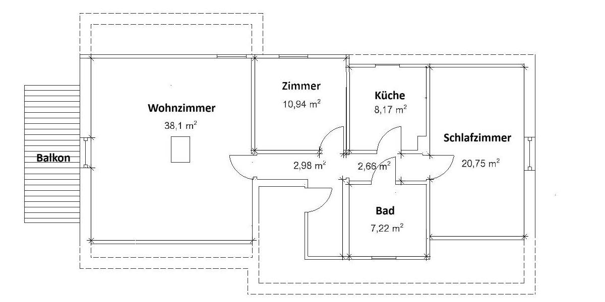 Etagenwohnung Hattersheim Okriftel - 3 Zimmer, 79 m&sup2;, 299.000&euro; | Angebot:26242997