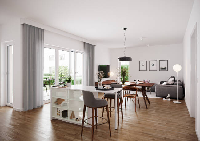 Etagenwohnung Hanau-Steinheim Steinheim - 3 Zimmer, 89 m&sup2;, 498.900&euro; | Angebot:25704354