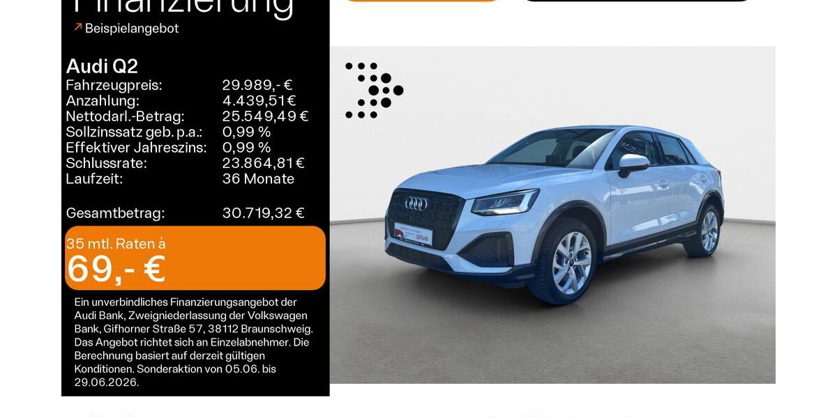 Audi Q2 14.200 km 29.299 &euro; Hanau 63452