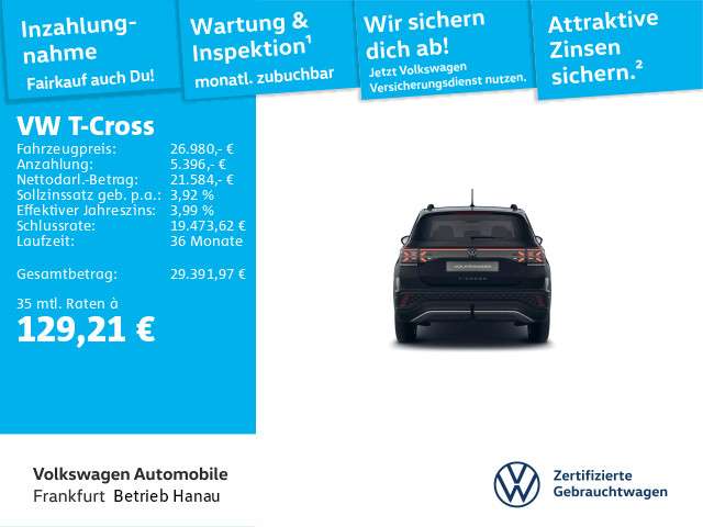VW T-Cross 24.019 km 26.980 &euro; Hanau 63452