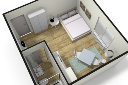 Wohnung zum Mieten in Frankfurt am Main 690 € 25 m² 1 zimmer