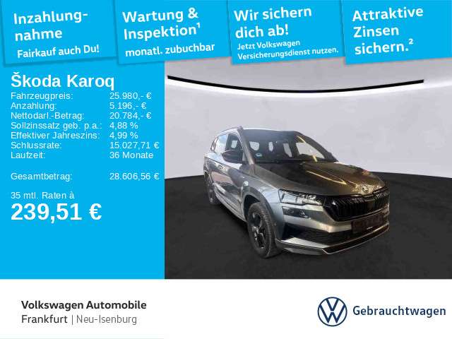 Skoda Karoq 106.560 km 25.980 &euro; Neu-Isenburg 63263