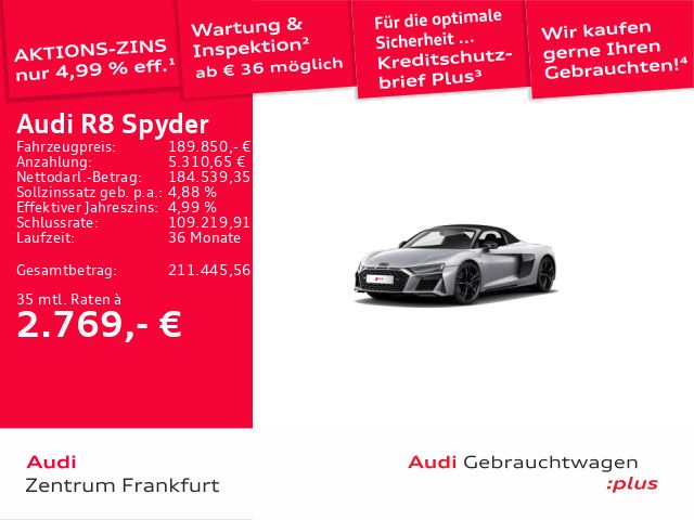 Audi R8 7.863 km 189.850 € Frankfurt am Main 60314