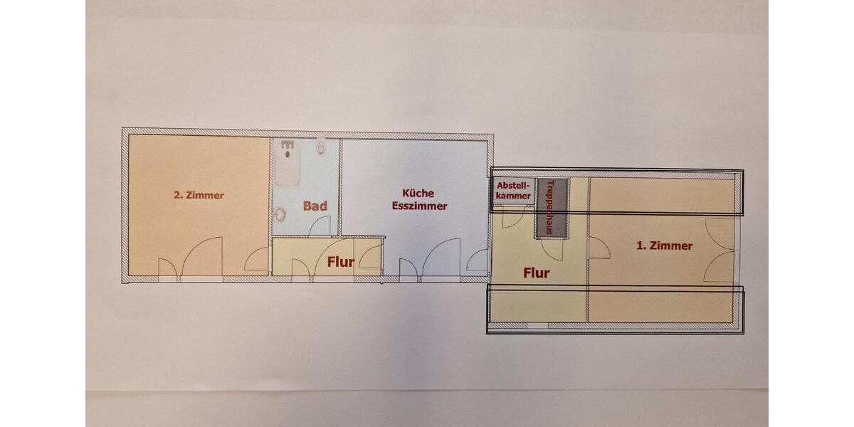 Dachgeschoßwohnung Hofheim am Taunus - 2 Zimmer, 70 m&sup2;, 870&euro; | Angebot:26284091