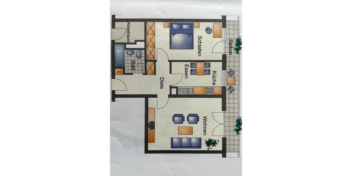 Etagenwohnung Frankfurt am Main Eschersheim - 2 Zimmer, 65 m&sup2;, 219.000&euro; | Angebot:26105137