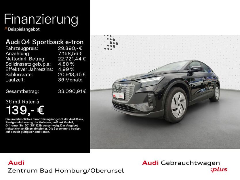 Audi Q4 e-tron 36.688 km 29.890 € Oberursel 61440