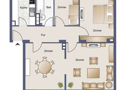 Wohnung Frankfurt am Main Mitte-Nord - 4 Zimmer, 74 m&sup2;, 429.000&euro; | Angebot:26147205