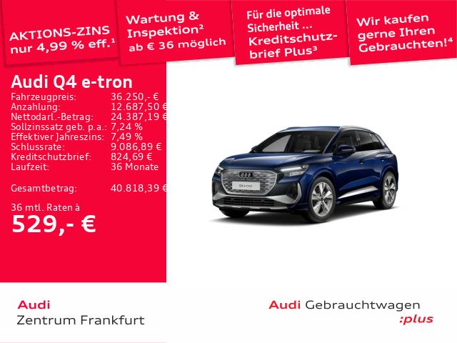 Audi Q4 e-tron 31.461 km 36.250 &euro; Frankfurt am Main 60314