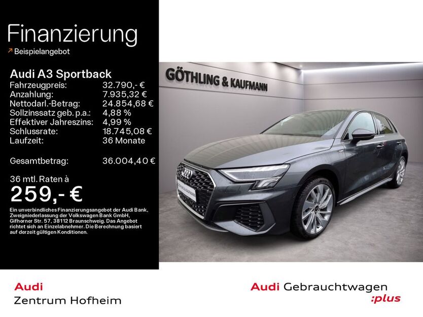 Audi A3 9.370 km 32.790 € Hofheim 65719