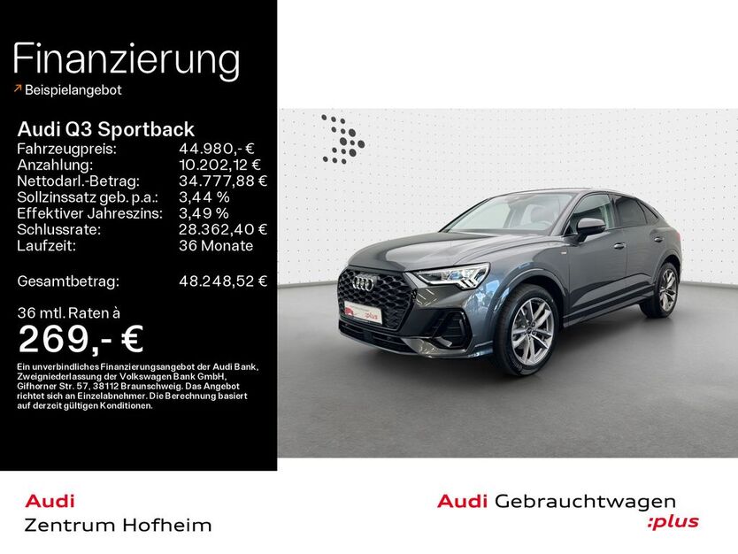 Audi Q3 4.958 km 44.980 € Hofheim 65719