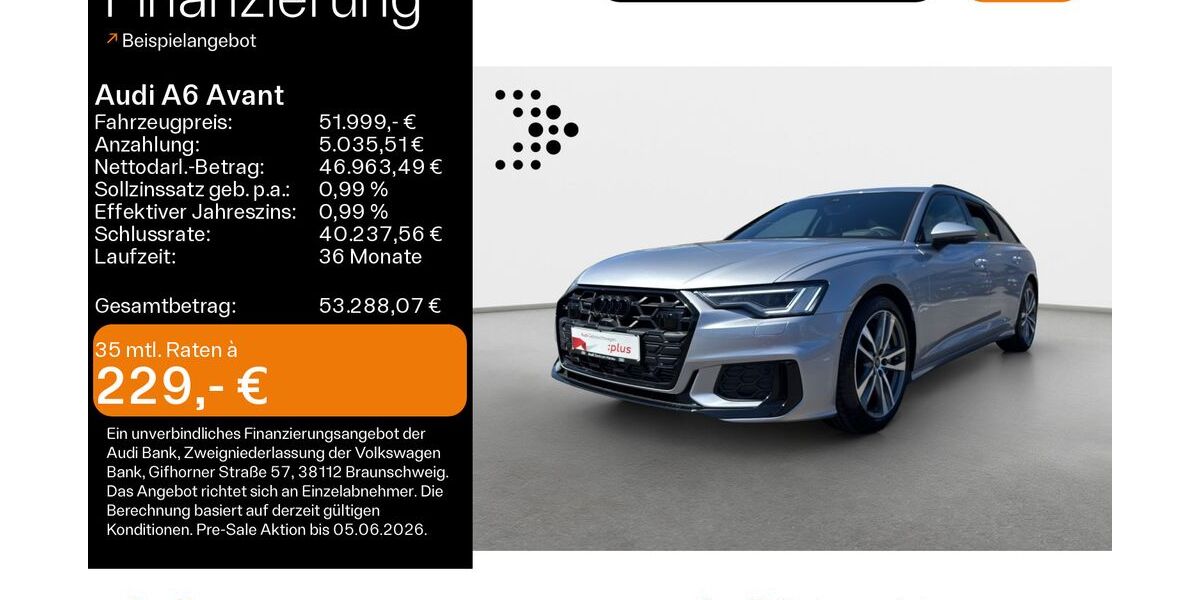 Audi A6 20.300 km 50.899 &euro; Hanau 63452