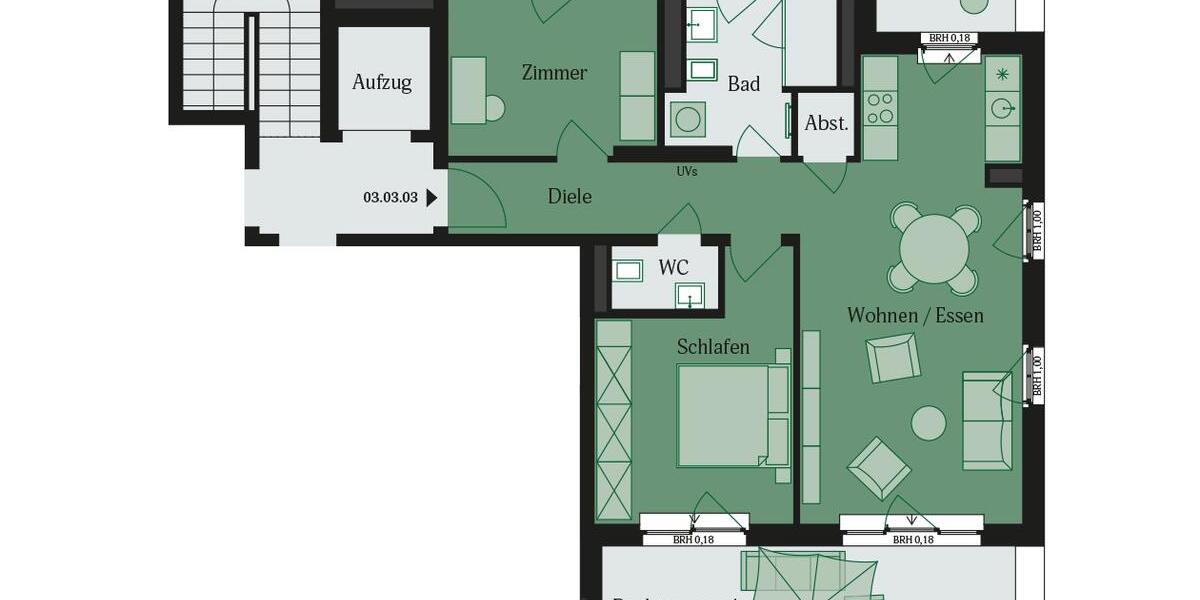 Ein Penthouse, das zum Träumen einlädt! 3 zimmer