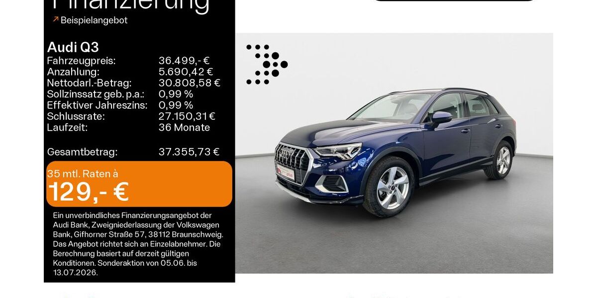 Audi Q3 17.724 km 36.499 &euro; Hofheim 65719