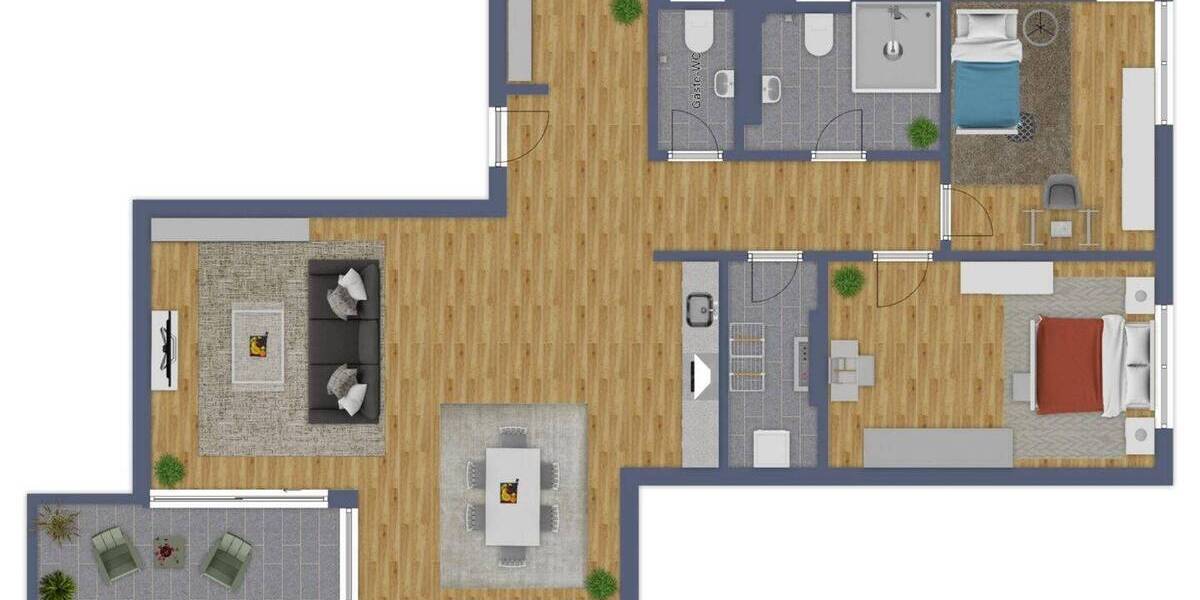 PROVISIONSFREI: Stilvolle 3-Zimmer-Wohnung in Offenbach 3 zimmer