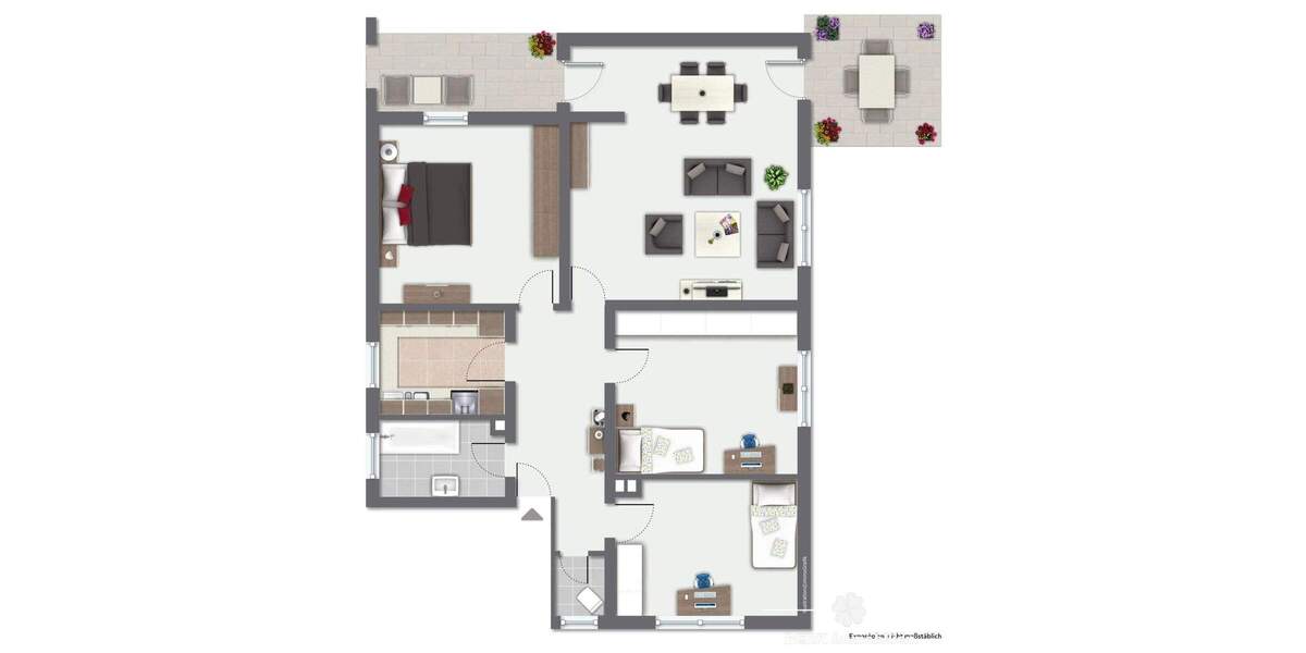 Etagenwohnung Mömbris / Daxberg Daxberg - 4 Zimmer, 100 m&sup2;, 240.000&euro; | Angebot:25693789