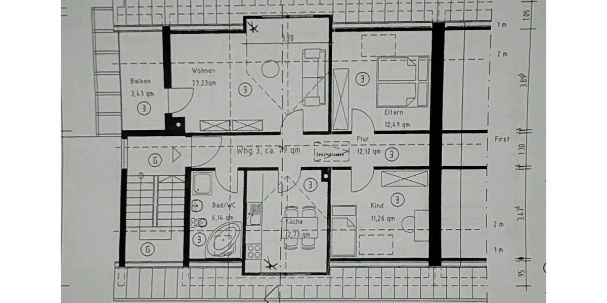 Schöne gepflegte 3 Zimmer Eigentumswohnung in Glattbach 3 zimmer