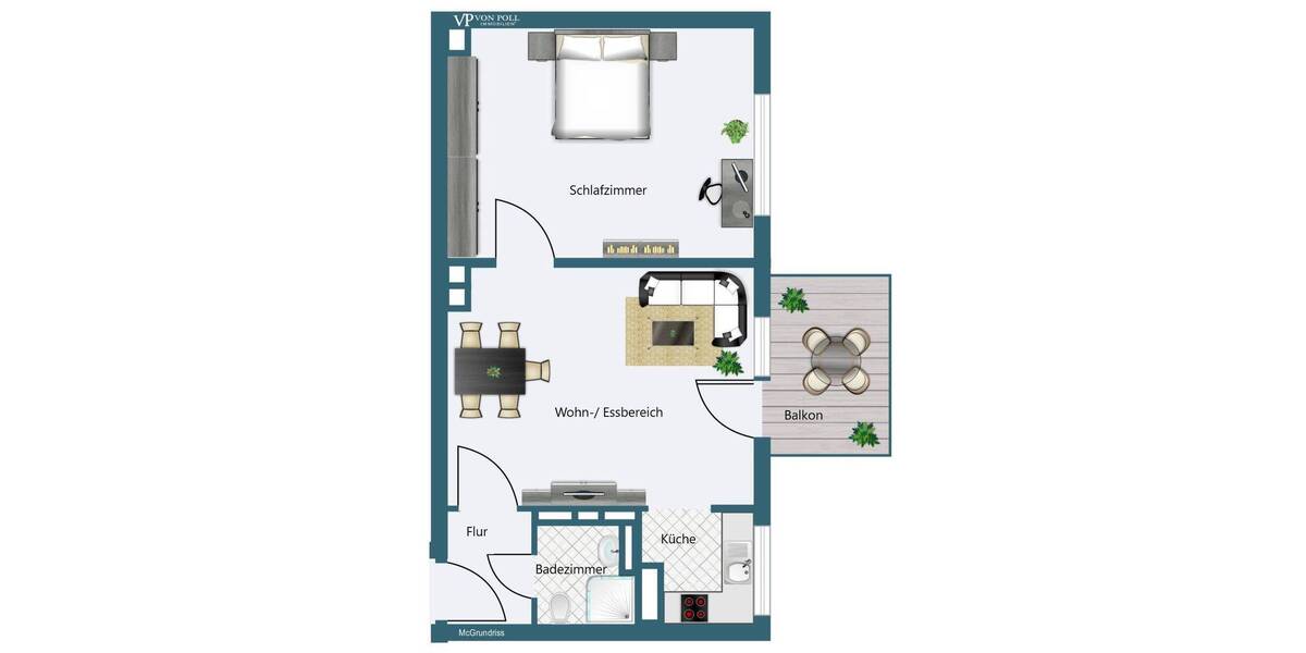 Etagenwohnung Frankfurt am Main Rödelheim - 2 Zimmer, 37 m&sup2;, 215.000&euro; | Angebot:26154481