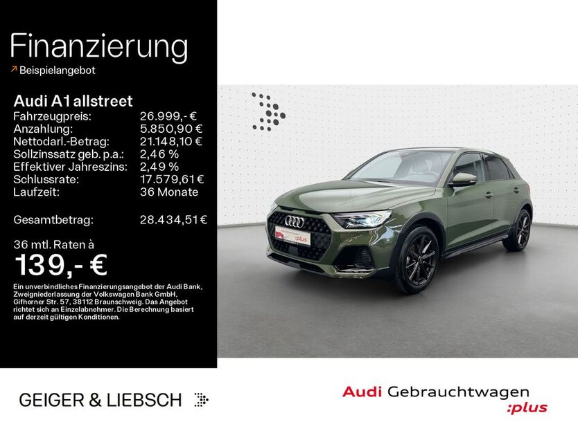 Audi A1 10.700 km 26.999 € Linsengericht 63589