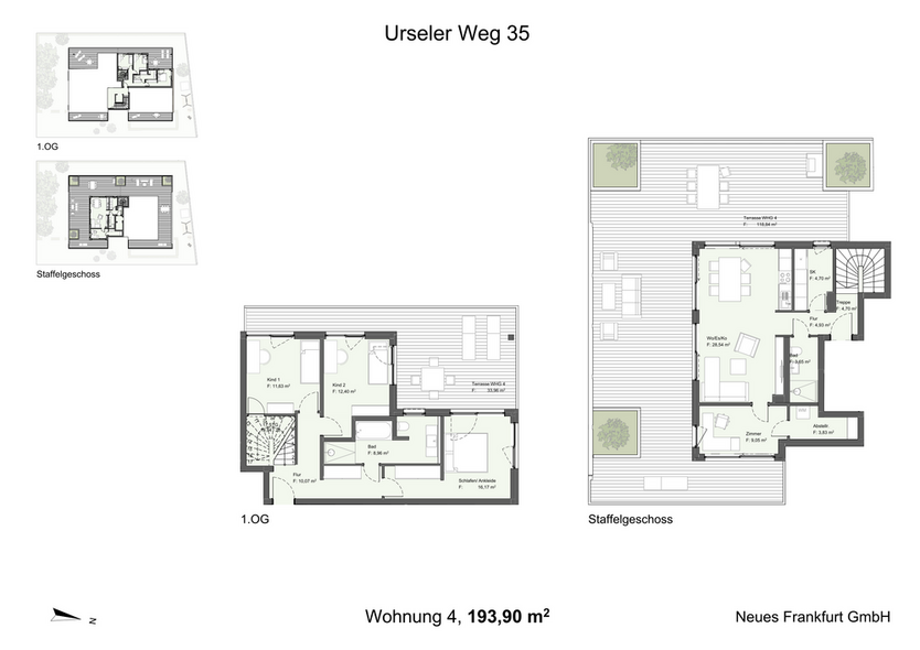 Wohnung zum Kaufen in Frankfurt am Main Nieder-Eschbach 1.600.000 € 194 m²