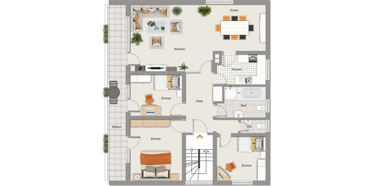 albero:) renovierte, lichtdurchflutete 4 Zimmer in ruhiger Anwohnerlage und kleiner Wohneinheit 4 zimmer