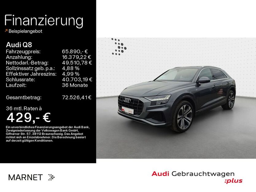 Audi Q8 46.922 km 65.890 € Bad Nauheim 61231