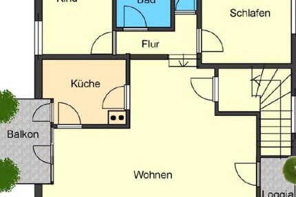 Vollausgestattete 3 Zimmer + Garten + Balkon + Loggia Wixhausen zimmer