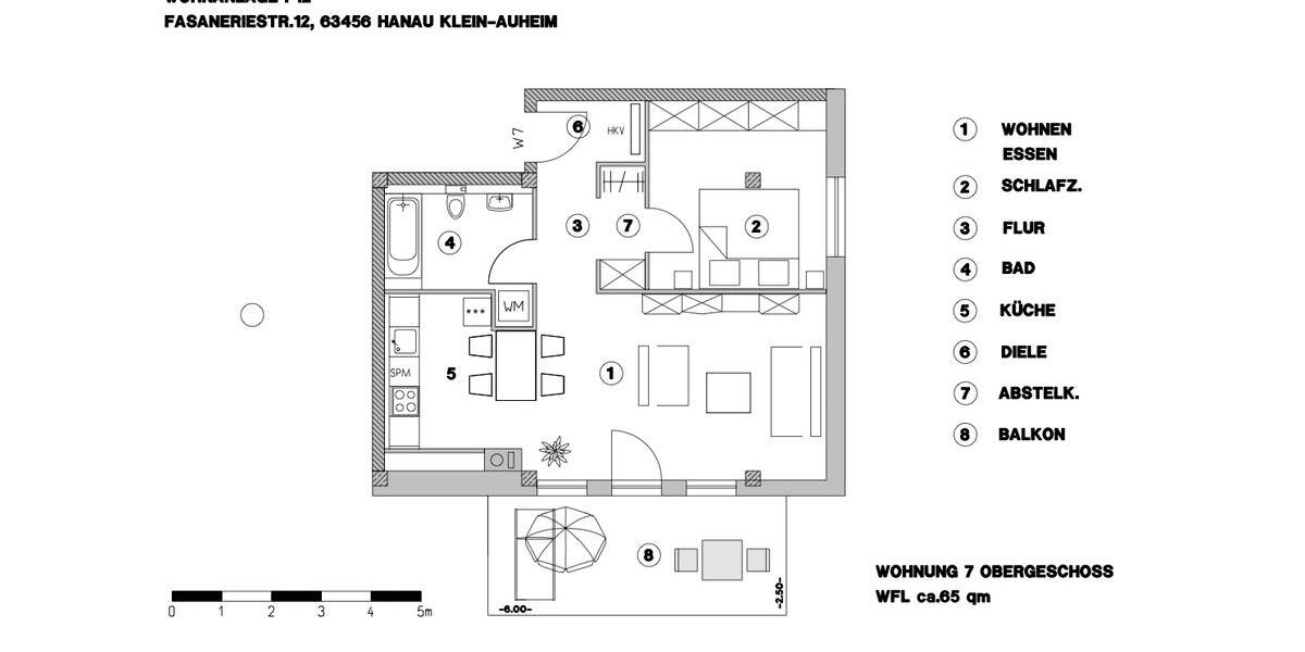 Etagenwohnung Hanau Groß-Steinheim - 2 Zimmer, 65 m&sup2;, 1.060&euro; | Angebot:26630957