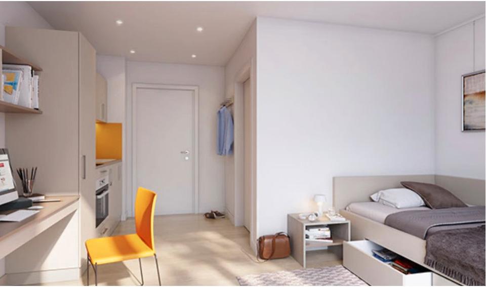 Möblierte 1-Zimmer-Wohnung mit Balkon in Darmstadts Innenstadt 1 zimmer