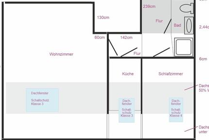 Kleines Apartment 32m² Raunheim Dachgeschoss 2 zimmer