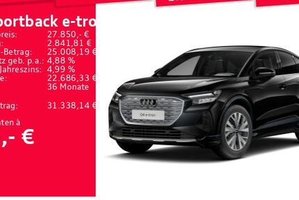 Audi Q4 e-tron 37.468 km 27.850 &euro; Frankfurt am Main 60326