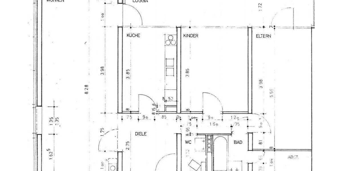 Etagenwohnung Eschborn - 3 Zimmer, 91 m&sup2;, 390.000&euro; | Angebot:25835546
