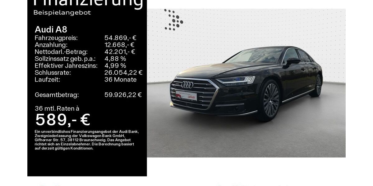 Audi A8 70.500 km 53.499 &euro; Hanau 63452
