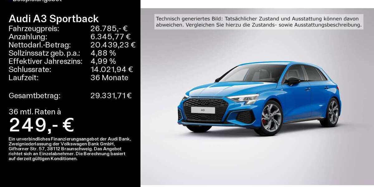 Audi A3 78.570 km 26.785 &euro; Freigericht 63579