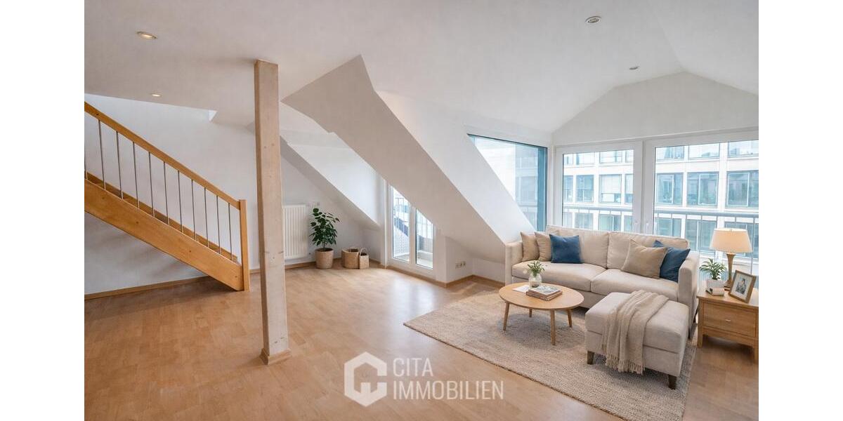 Dachgeschoßwohnung Frankfurt am Main Innenstadt 2 - 2 Zimmer, 55 m&sup2;, 1.200&euro; | Angebot:25964591